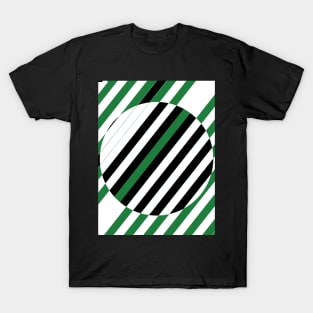 white and green pattern T-Shirt